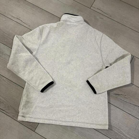 Old Navy Y2K Classic Fleece Quarter Zip Pullover Black Trim Size M Vintage Skate - Picture 2 of 8